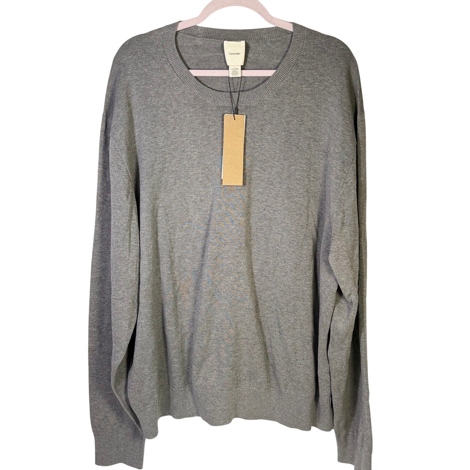 Calvin Klein Women’s Gray Lightweight Crewneck Sweater Size XXL NWT