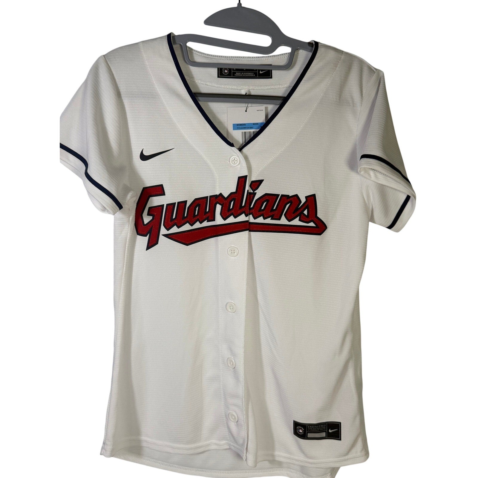 Nike Cleveland Guardians Shane Bieber #57 Women's Jersey NWT Medium White