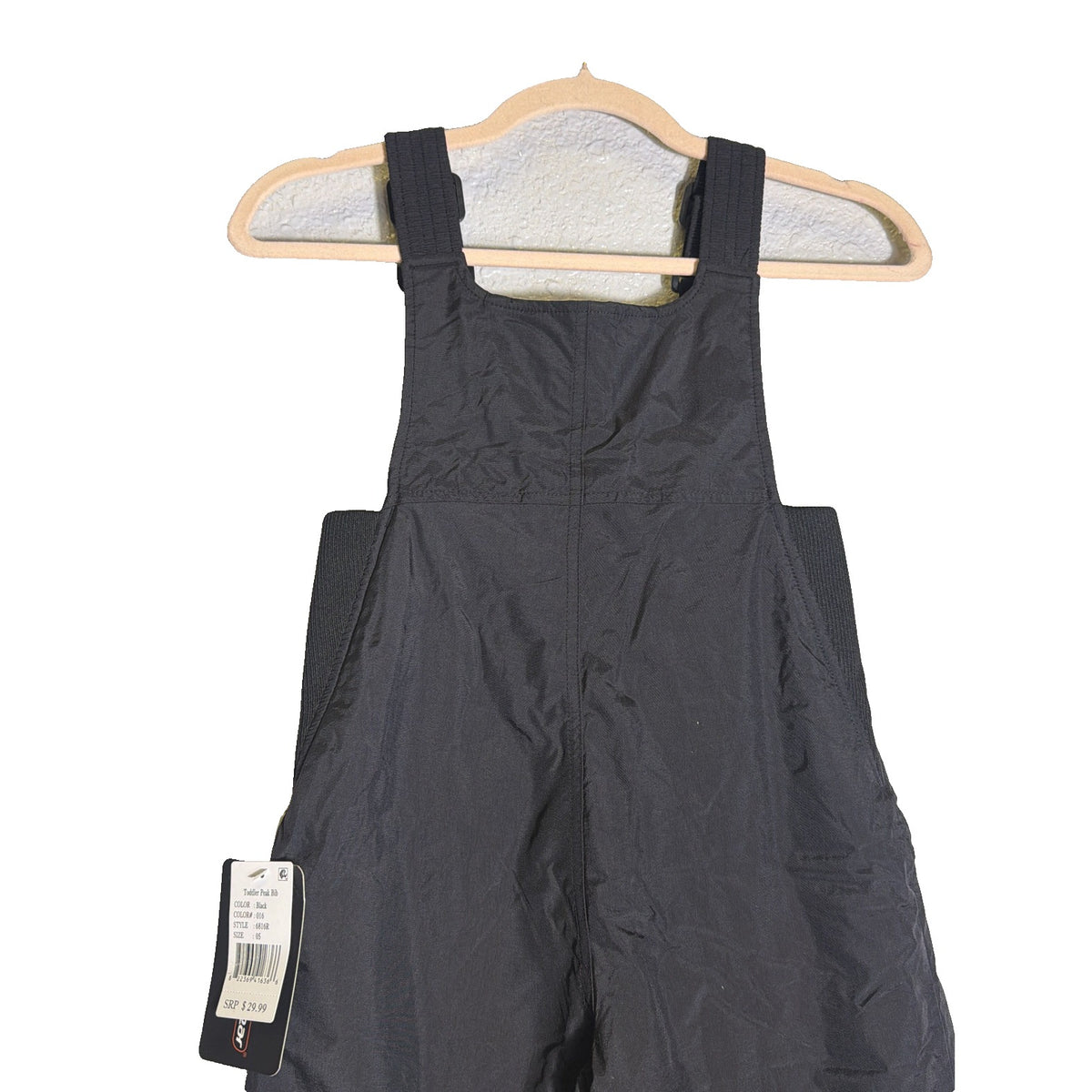 Outdoor Gear toddler black insulated snow pants, size 5, ski bib overalls with waterproof and warm features for winter outdoor activities.