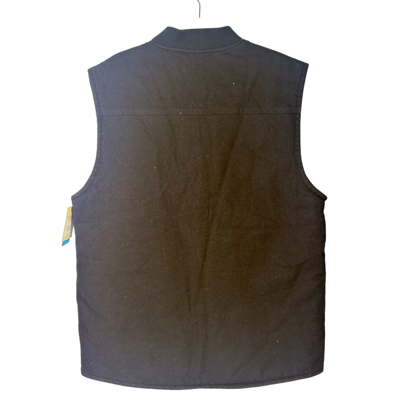 O’Neill Men’s OG Turner black vest with full zip, size large, showing front view of the insulated sleeveless vest.