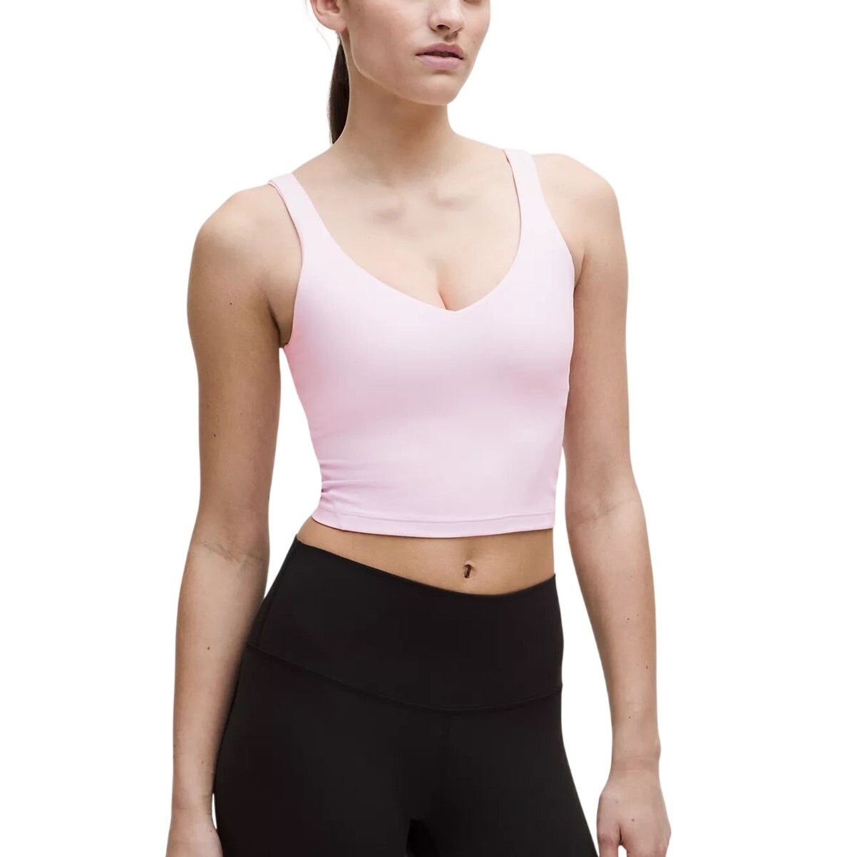 Pink Lululemon Align™ Tank Top for women, size 4, featuring a lightweight, seamless design perfect for yoga or activewear.