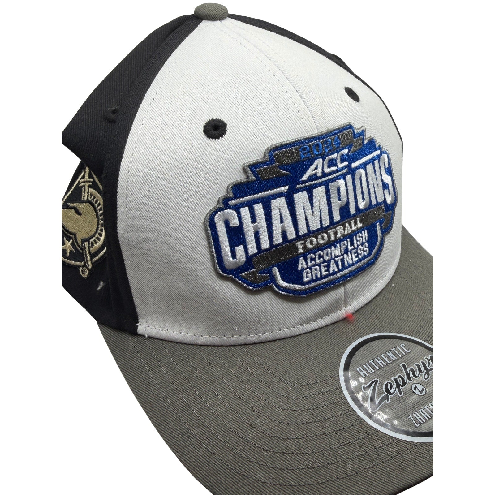 Florida State Seminoles 2013 ACC Champions Zephyr snapback hat, one size, with team logo and championship embroidery.