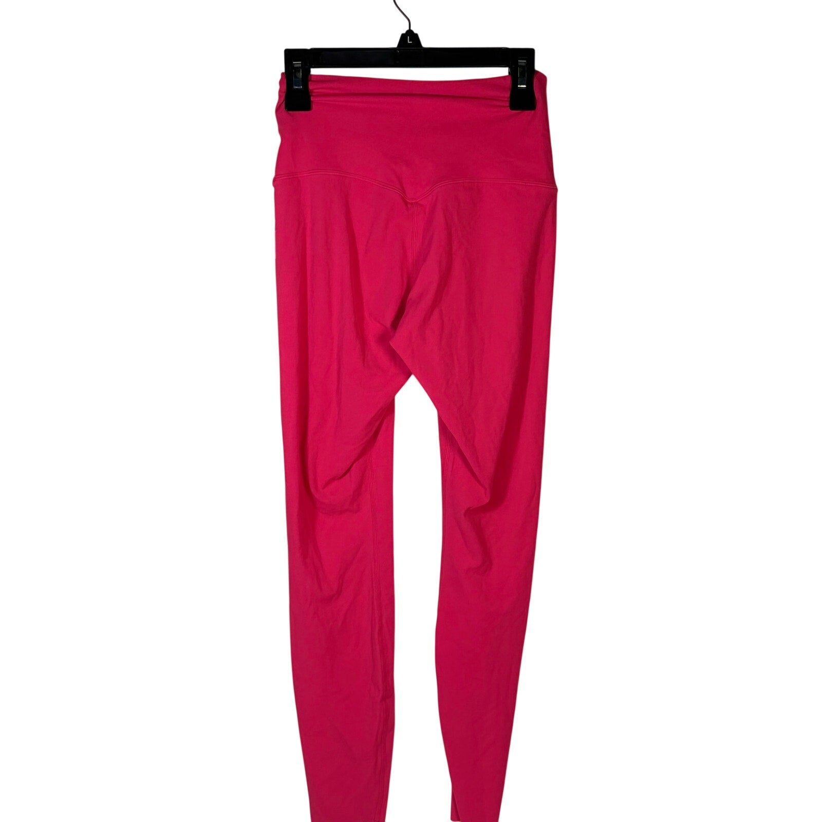 Nike women's high-rise leggings in hot pink fuchsia, full length, size small, with a snug fit and comfortable stretch.