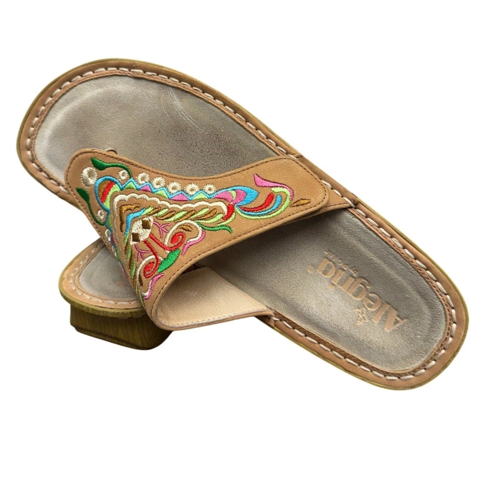 ALEGRIA Vanessa Chrysalis Cognac Women's Sandals Size 9.5