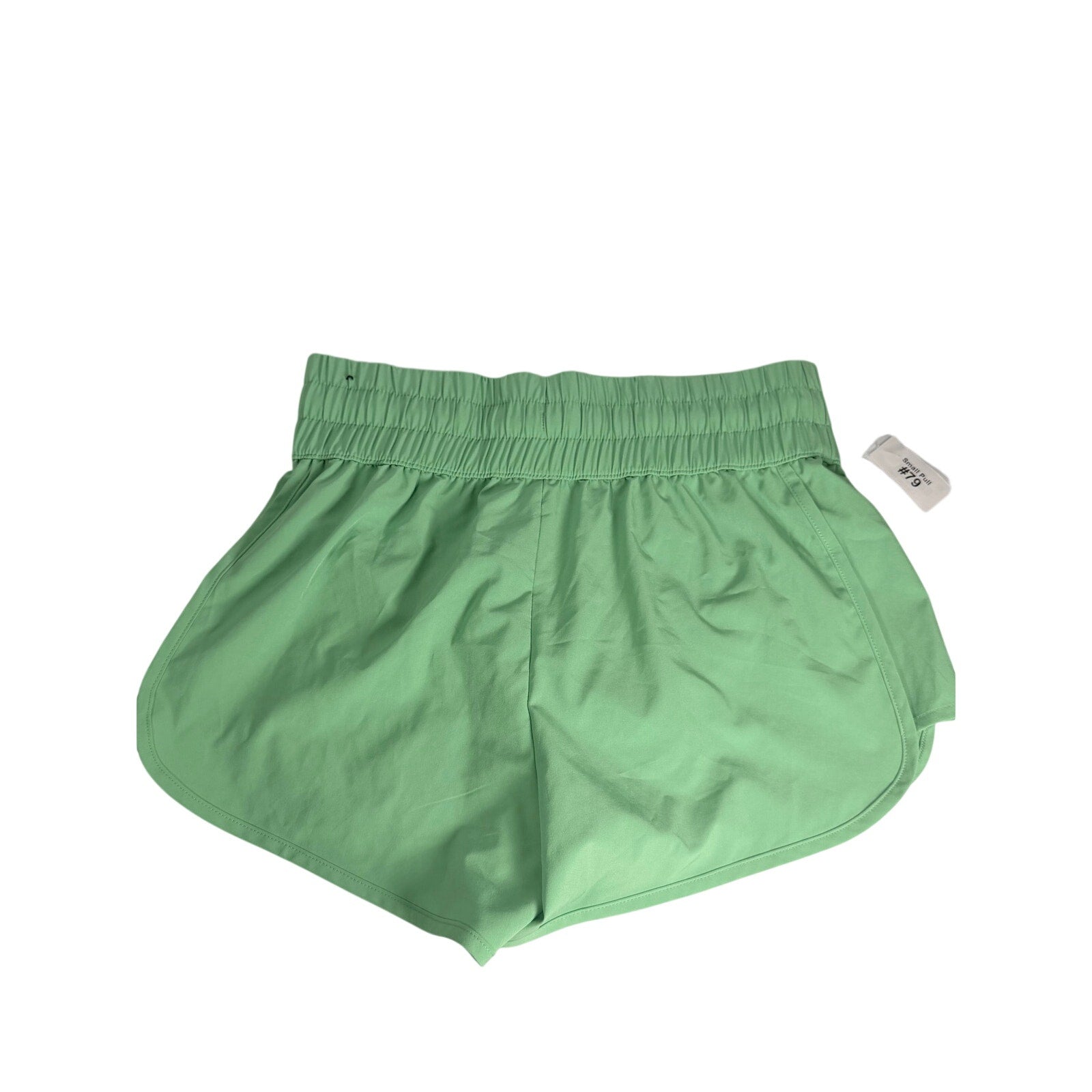 Mint green DSG women's athletic running shorts in size XS with a comfortable elastic waistband and sporty design.