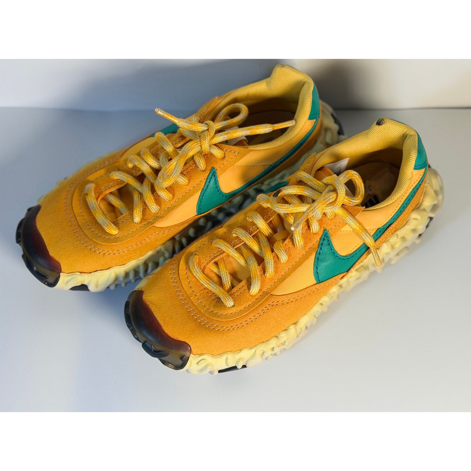 Nike OverBreak SP men's sneakers in Pollen Rise and Neptune Green with a sporty design and textured sole.