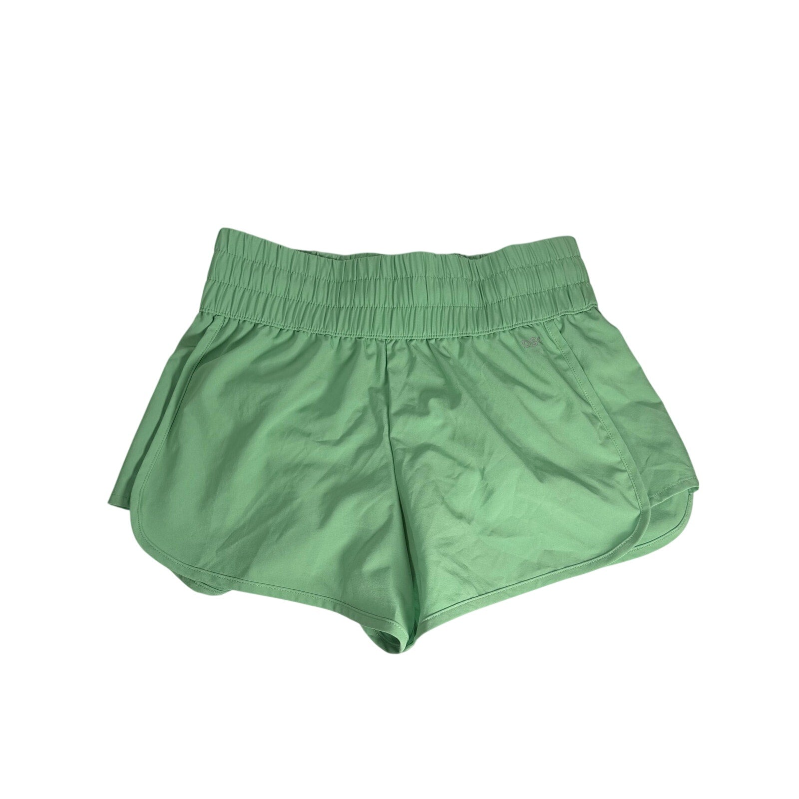 DSG women's mint green athletic running shorts in size XS, showing lightweight fabric and comfortable fit for active wear.