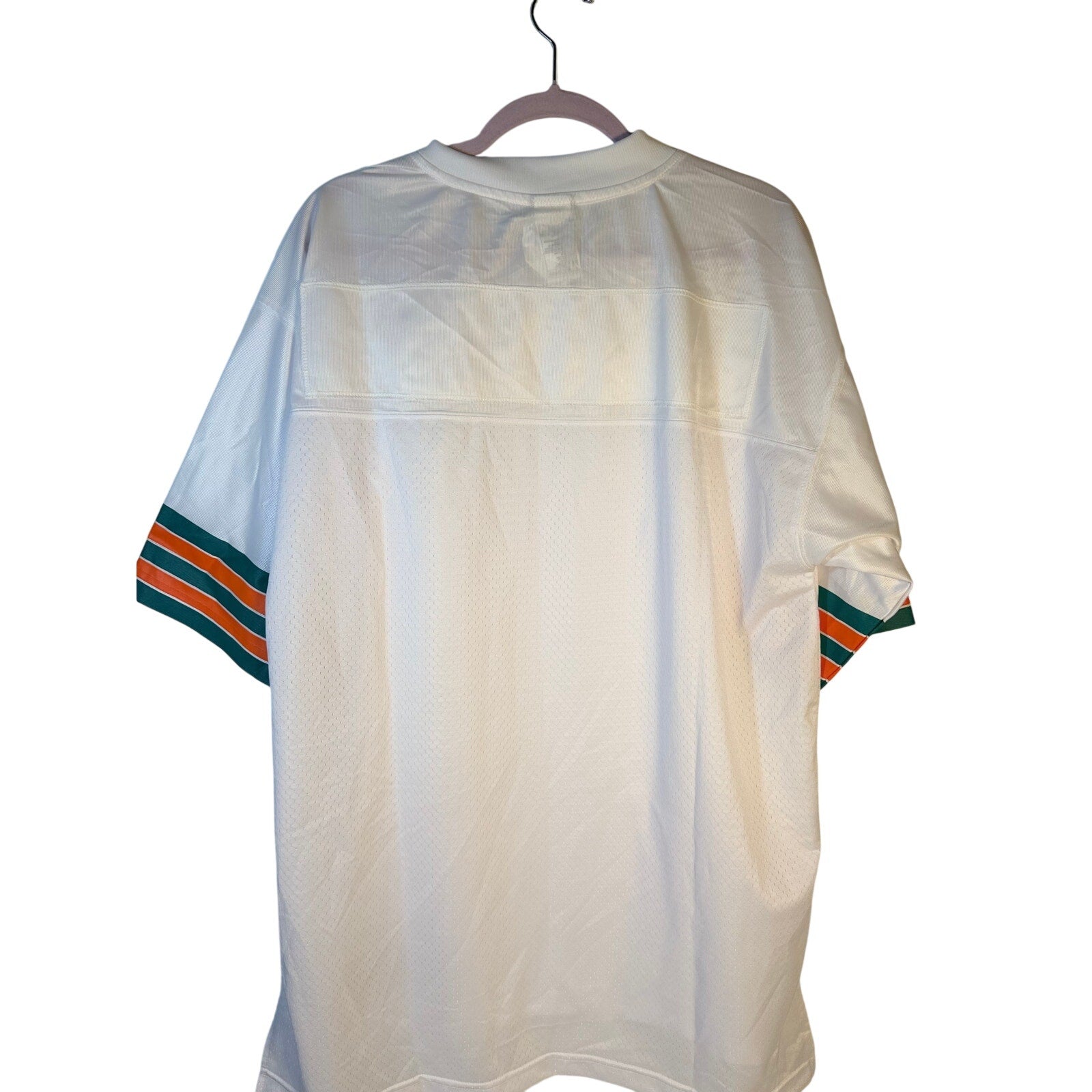 NFL Pro Line Miami Dolphins Hall of Fame jersey, men's large white football jersey with team logo and Hall of Fame details.