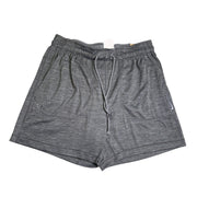 Nike men's gray Dri-FIT yoga shorts with drawstring, lightweight and comfortable for active wear.
