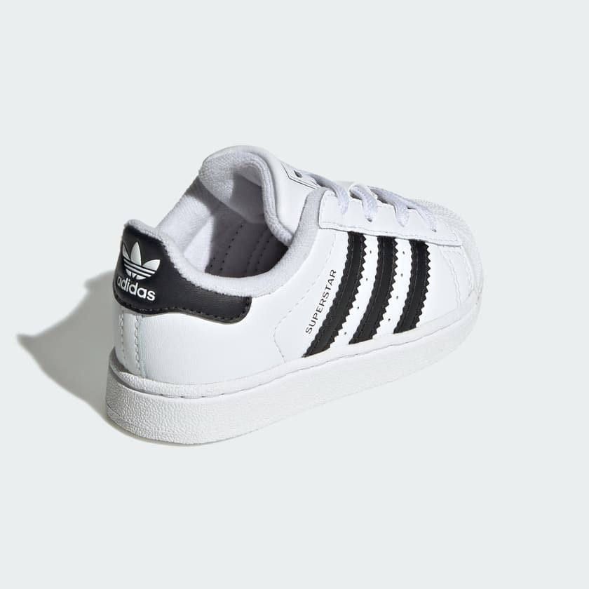 Adidas Superstar EL Kids Sneakers – White/Black – Size 10K