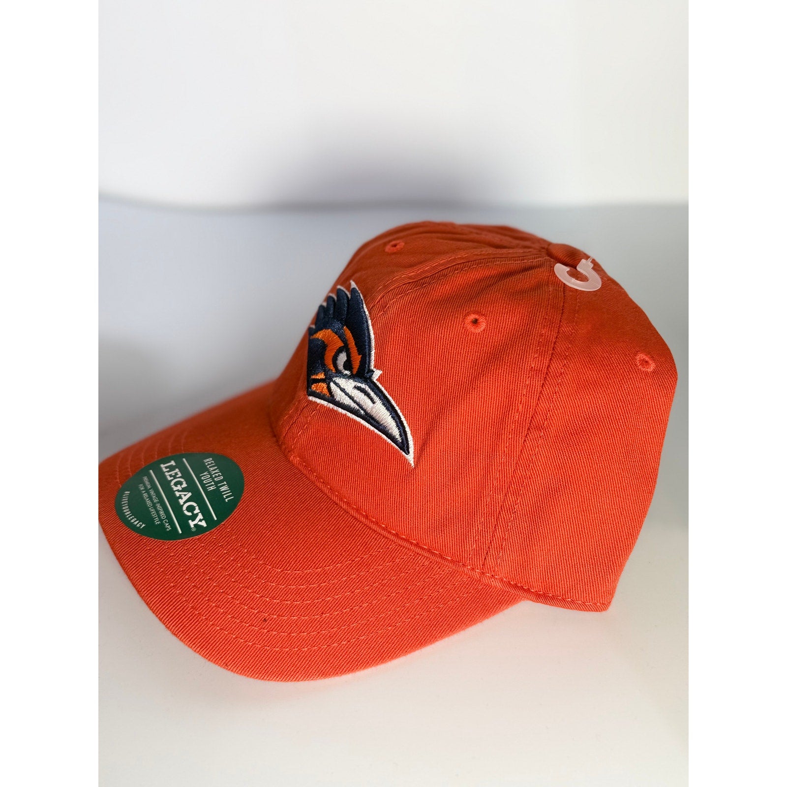 Legacy NCAA UTSA Roadrunners orange youth adjustable relaxed twill hat with embroidered team logo and curved brim.
