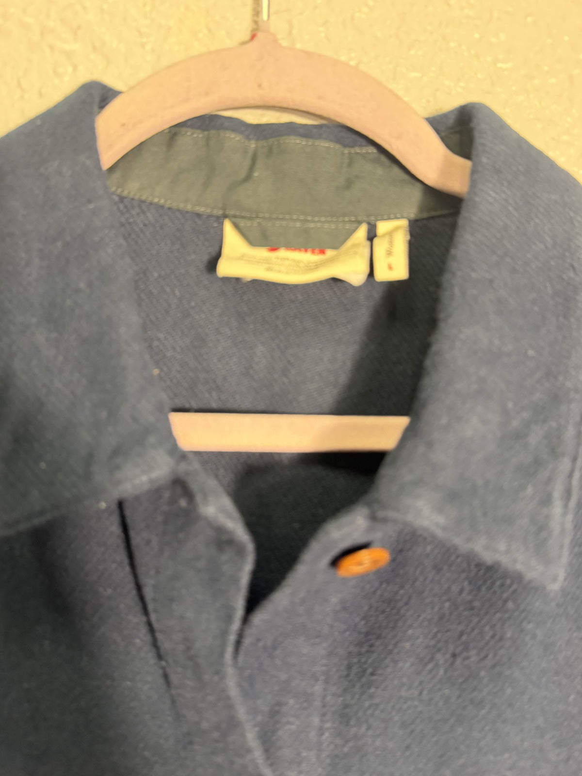 Fjällräven Singi Flannel Overshirt shacket in dark navy, women's size large, featuring a soft flannel fabric and button-up design.