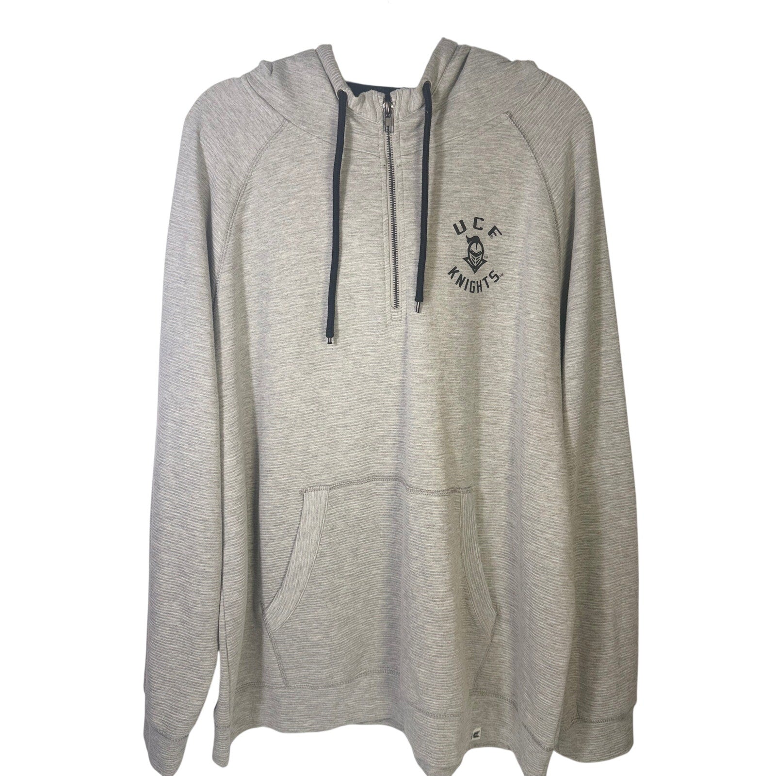 Gray Colosseum UCF Knights men's XXL quarter-zip hoodie with tags, casual athletic hoodie with team logo and front zip closure.
