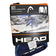 HEAD Boys 2-piece navy waffle thermal set for size 4/5, featuring cozy long-sleeve top and matching thermal pants.