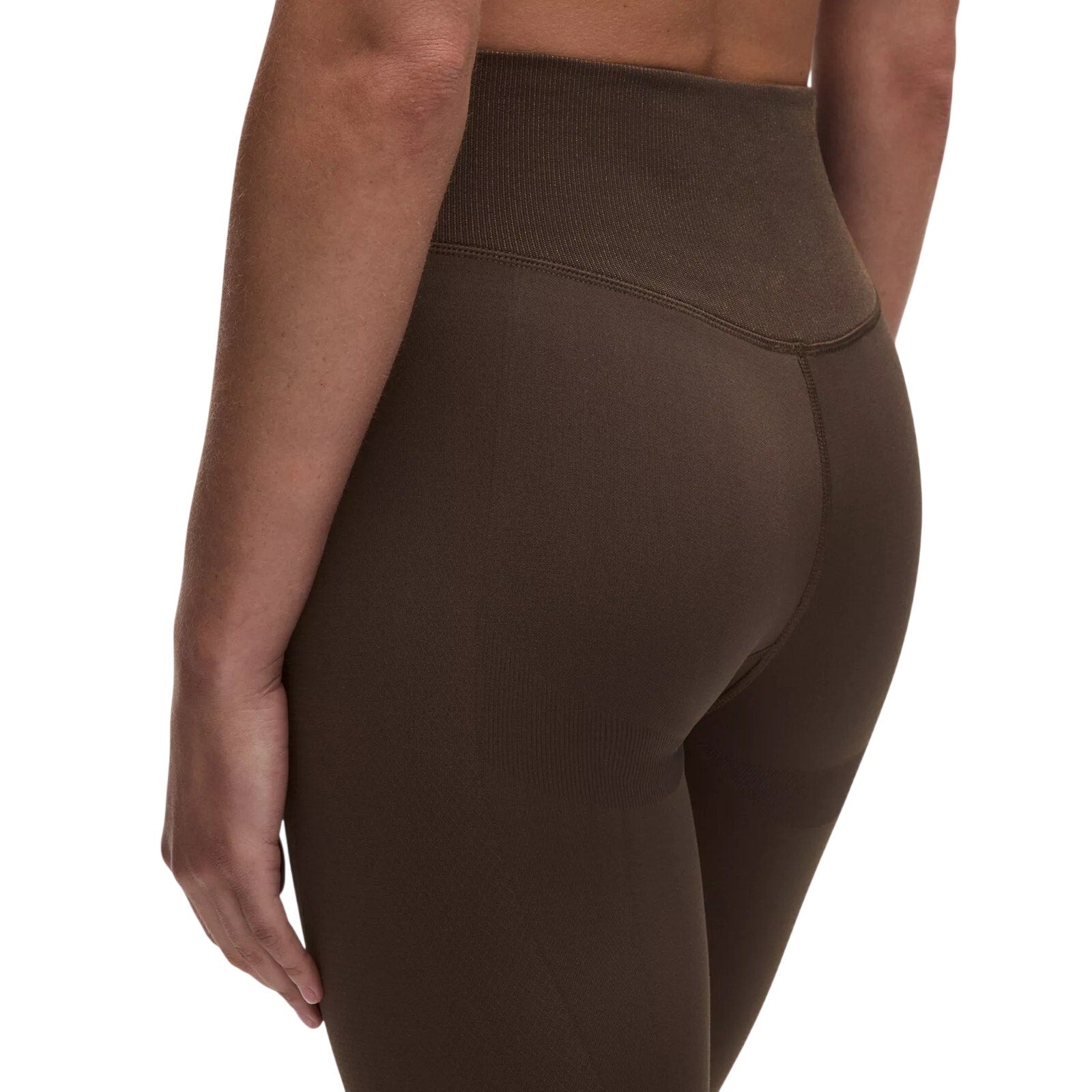 Lululemon Glow Up Super-High-Rise Leggings in Goodnight Plum, size 4, with a snug fit and smooth fabric, full-length 25-inch inseam.