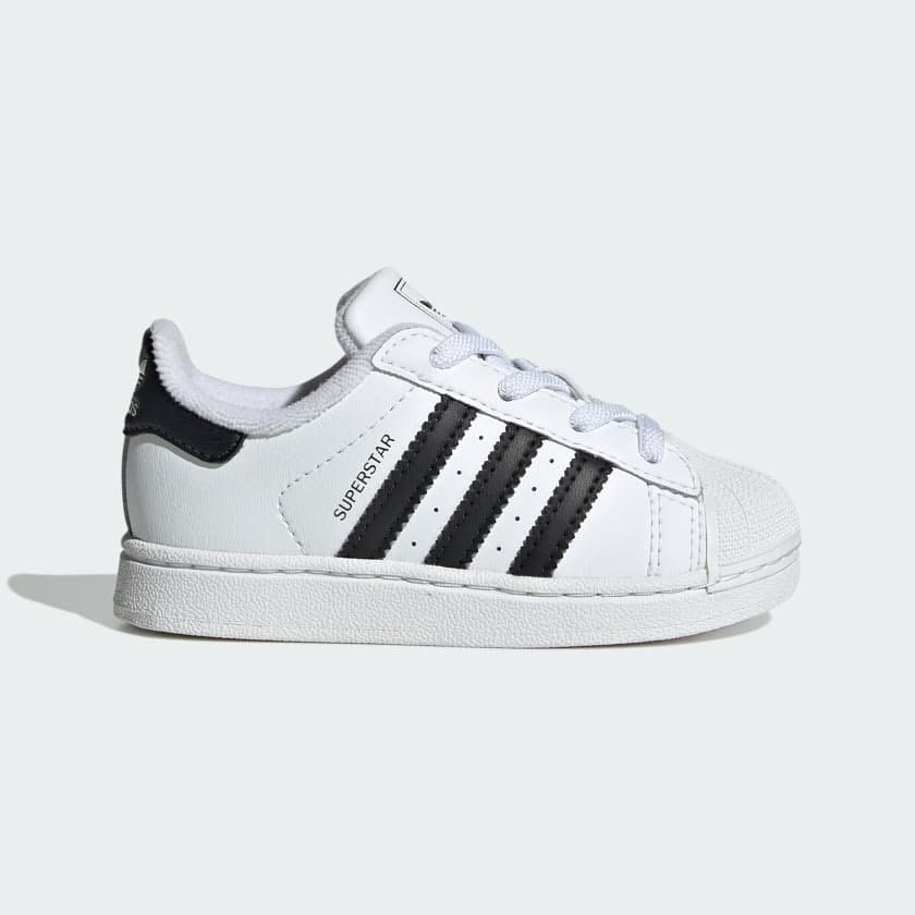 Adidas Superstar EL Kids Sneakers – White/Black – Size 10K