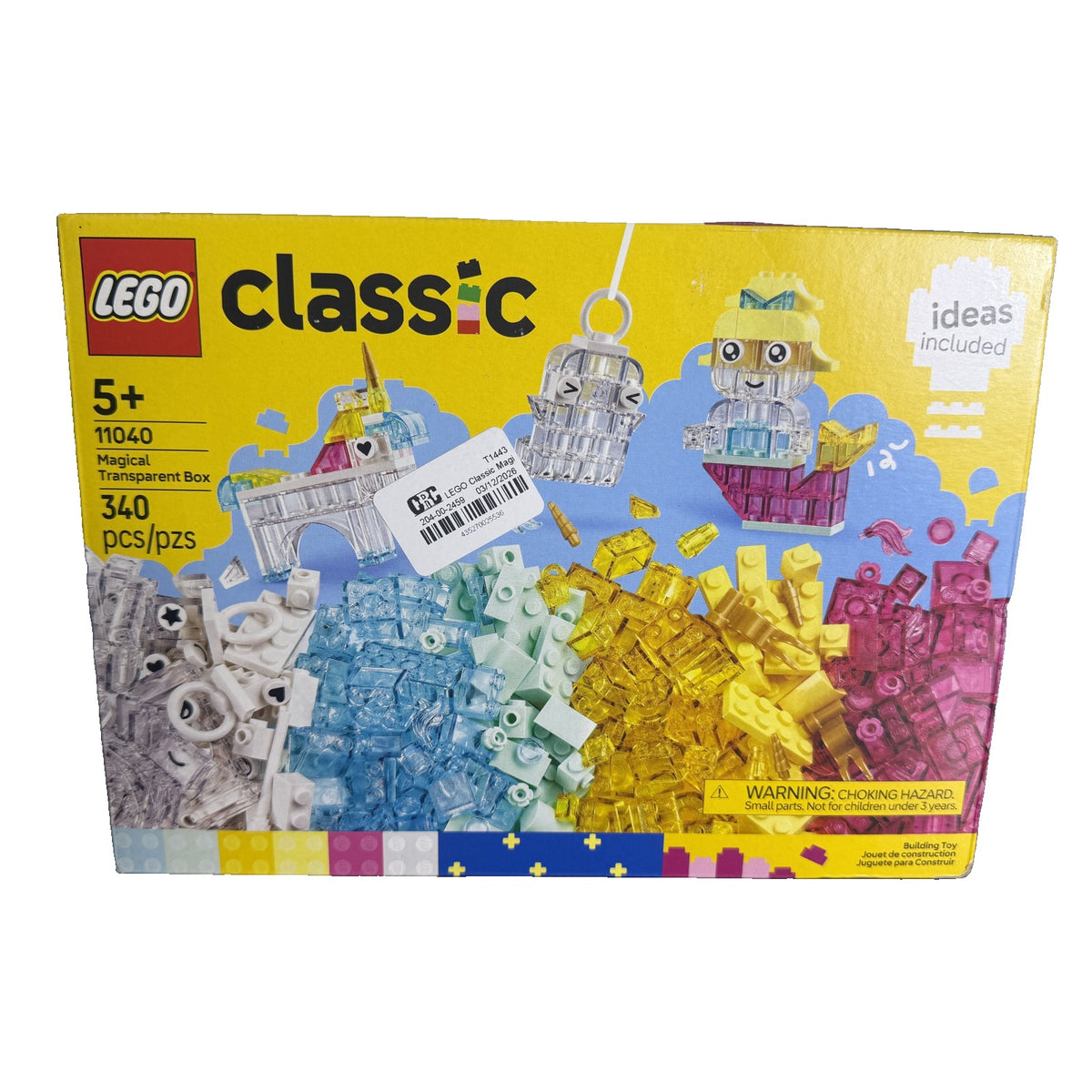 LEGO Classic Magical Transparent Box 11040 340 Pieces New Sealed