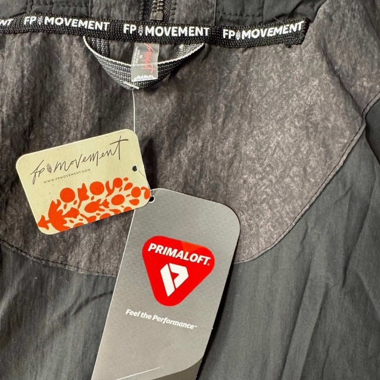 FP Movement Tricked Out Trek Utility Puffer Jacket – Black Wash Combo – Women’s Size Small