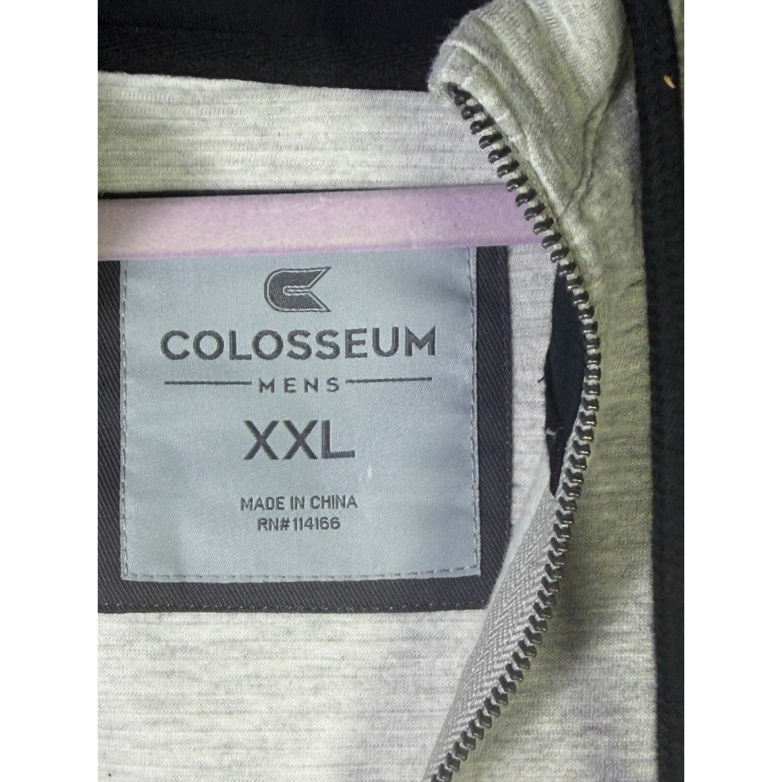 Gray Colosseum UCF Knights men's XXL quarter-zip hoodie with tags, featuring team logo and comfortable pullover design.