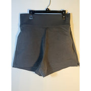 Nike Dri-FIT Flex Bliss Luxe women's shorts in gray, high-rise design, perfect for running and athletic wear.