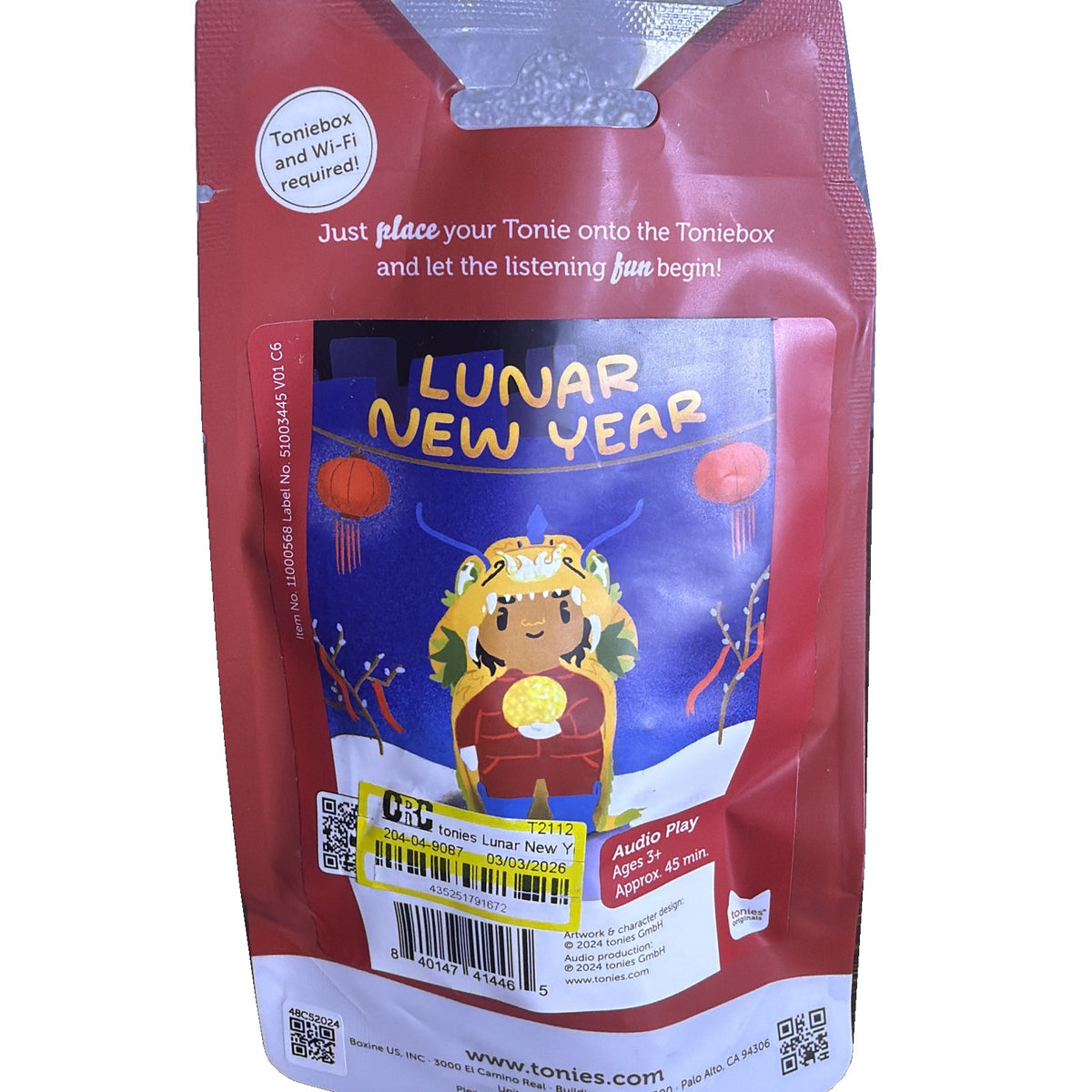 Tonies Lunar New Year Dragon Dance Audio Character New