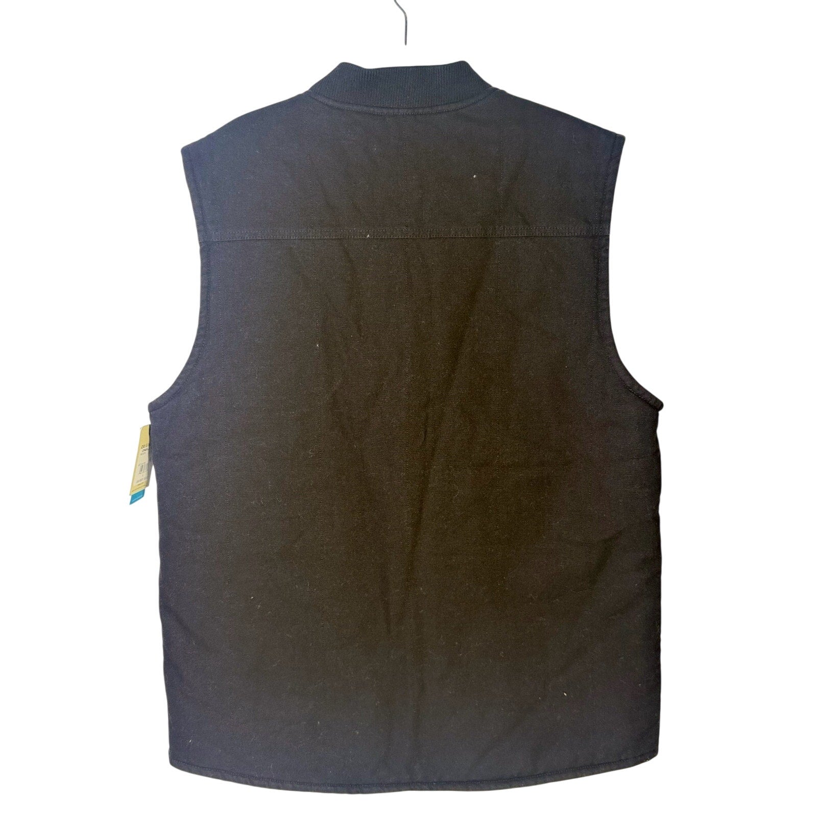 Black O’Neill Men’s OG Turner vest, full zip, size large, shown front view. Durable outdoor vest for men, new with tags.
