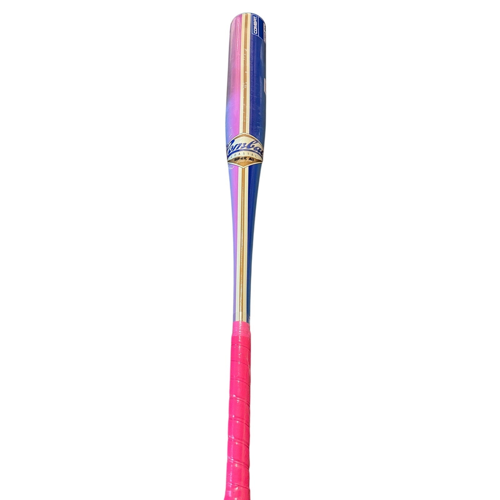 COMBAT Coastal Spec 1 composite softball bat, 33 inches, 30 oz, drop -3, multicolor design for baseball gameplay.