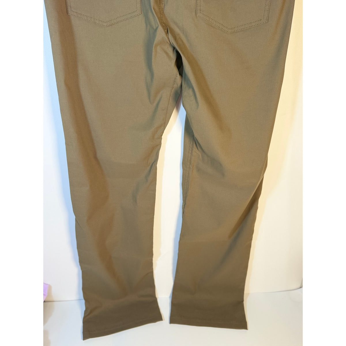 prAna Brion men's slate green pants, standard fit with stretch, shown in 32x32 size, new with tags