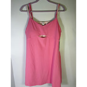 Lululemon Align layered pink dress for women, size 14, featuring built-in bra and Nulu fabric.