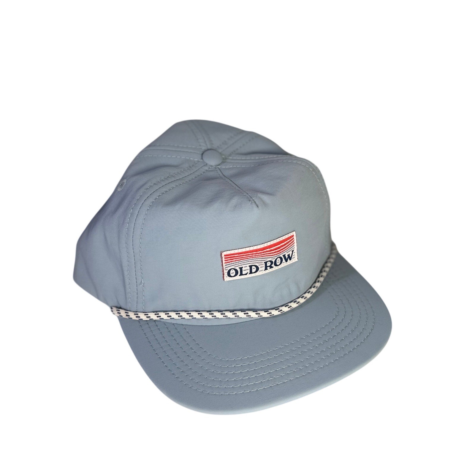 Old Row light blue rope snapback hat, adjustable baseball cap, OSFM, new with tags, stylish casual headwear.