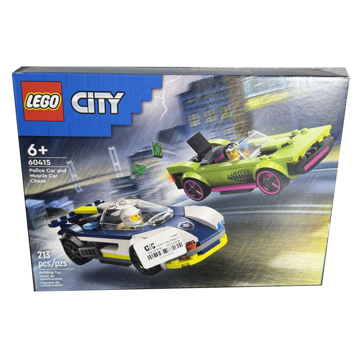 LEGO City Police Car and Muscle Car Chase 60415 213 Pieces New Sealed
