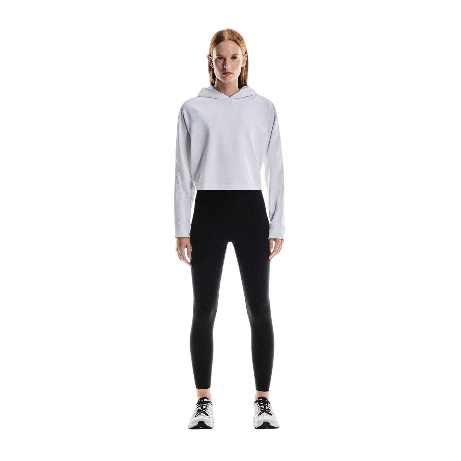Black On Cloud Active tights for women, large size, made of stretchy leggings material, designed for comfort and athletic performance.