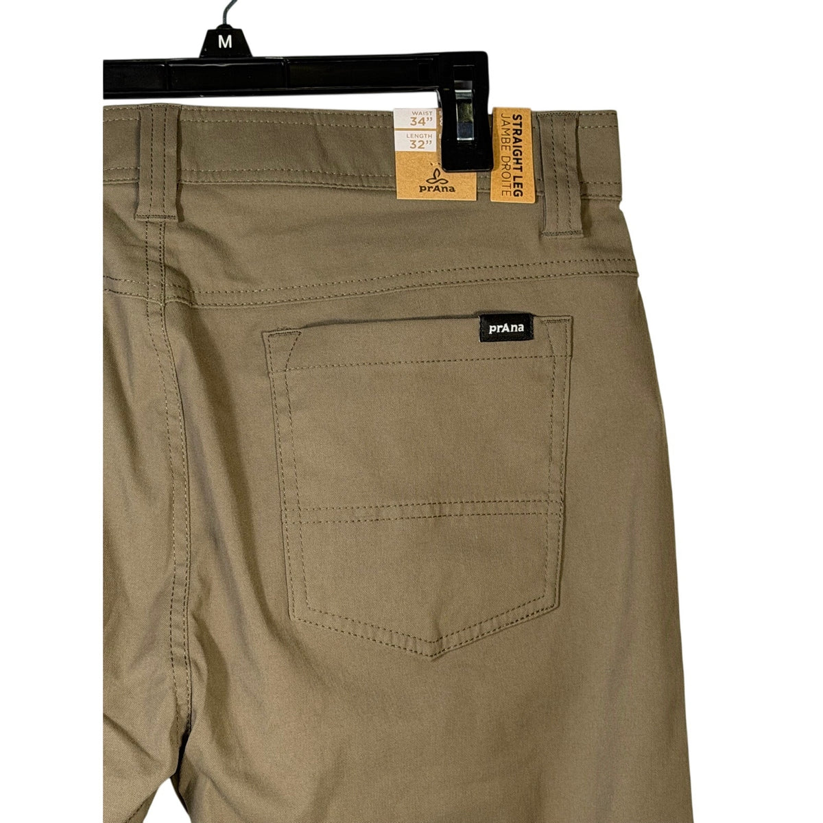 prAna Jamb Straight-Leg Pants Men’s 34x32 Brown NWT