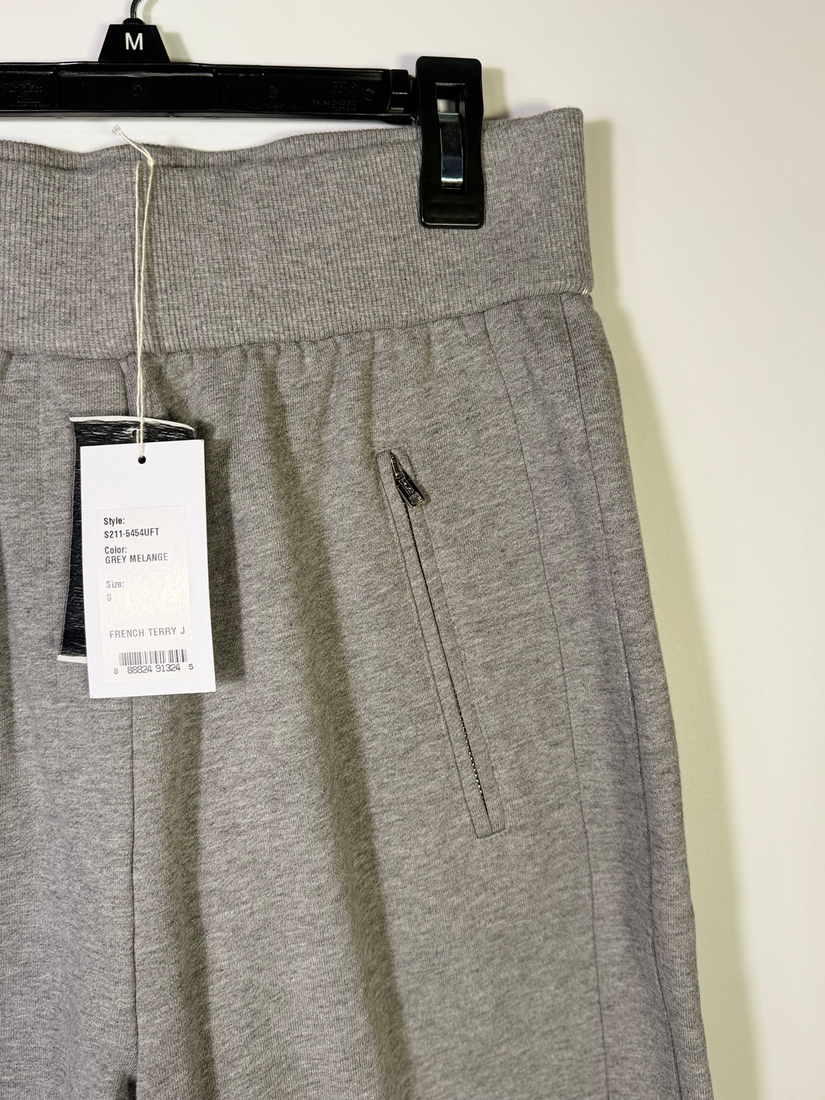 Gray Phillip Lim French Terry Jogger Pants by PPLA, size small, featuring a relaxed fit and casual style.