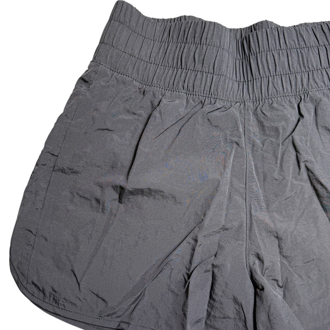 Jordan youth girls' large black shorts with Nike logo, comfortable athletic fit, suitable for sports and casual wear.