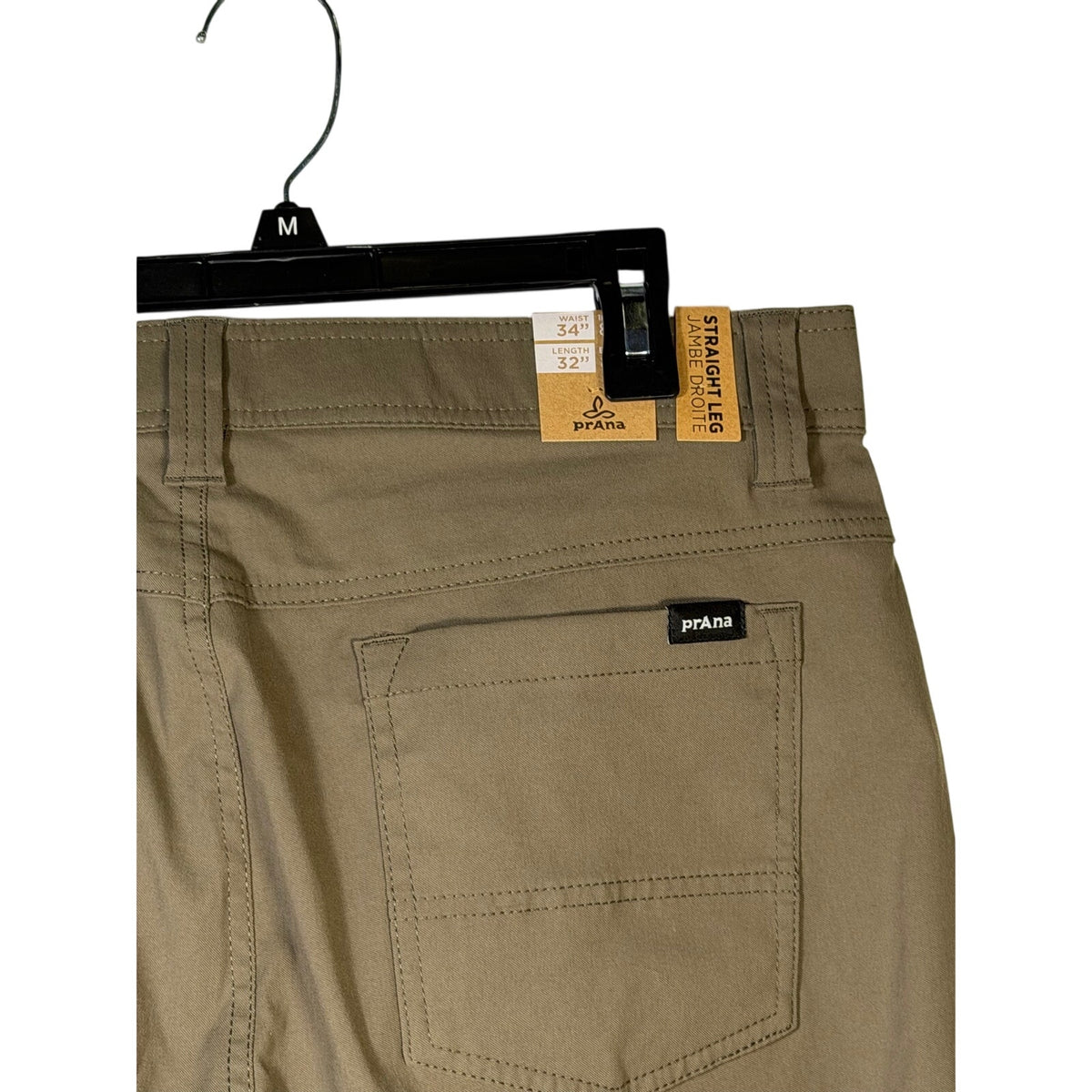 prAna Jamb Straight-Leg Pants Men’s 34x32 Brown NWT