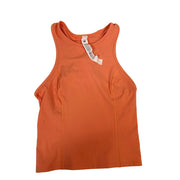 Lululemon Nulu Racerback Cropped Run Tank top for women in coral, size 4, showing lightweight athletic design and racerback style.