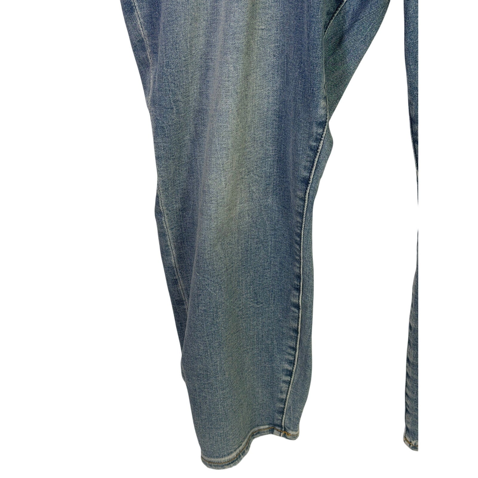 Abercrombie & Fitch Curve Love super skinny ankle jeans for women, size 24R, showing dark denim fabric and fitted ankle style.