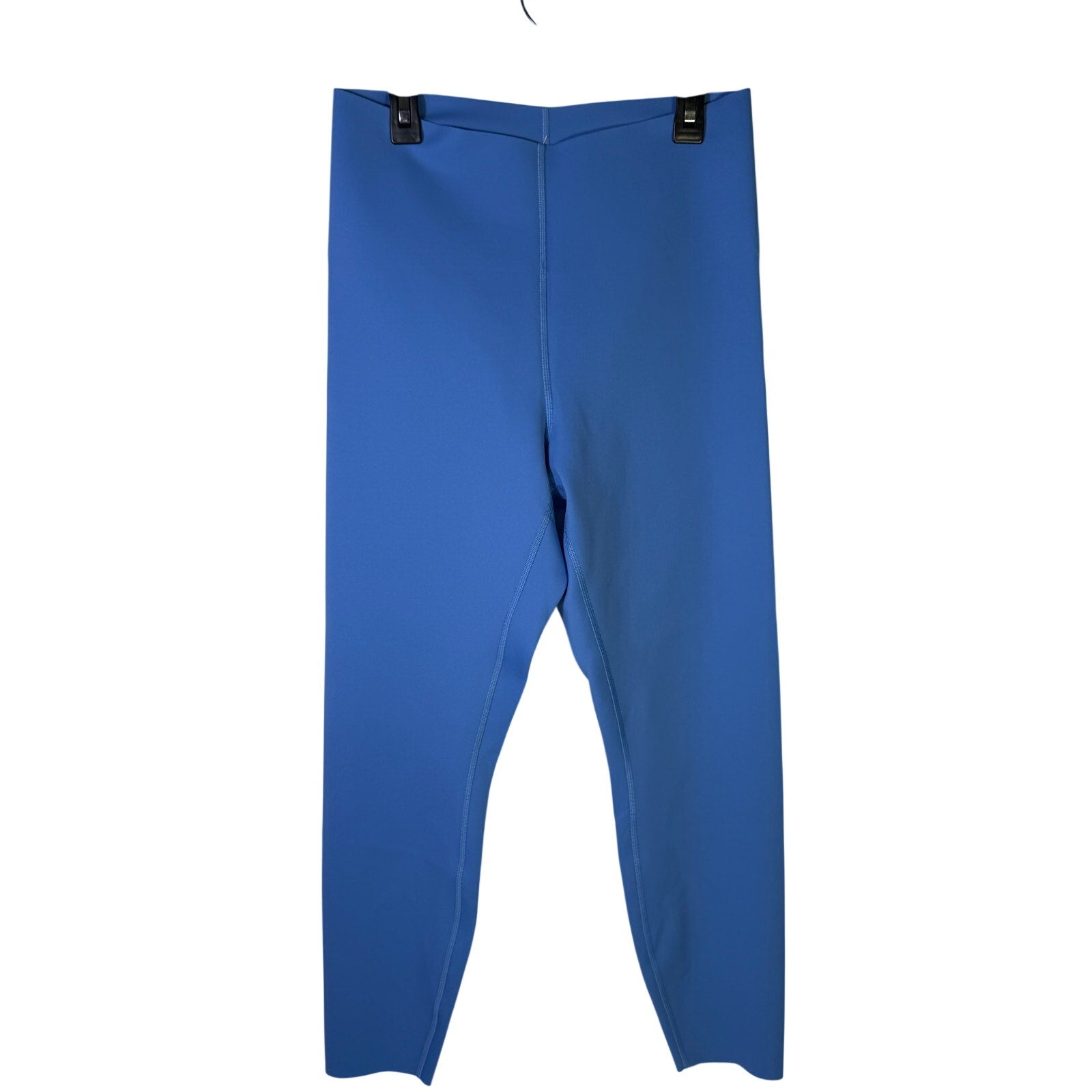 Lululemon Glow Up high-rise leggings in Pool Party Blue, size 10, featuring a snug fit and high waistband.