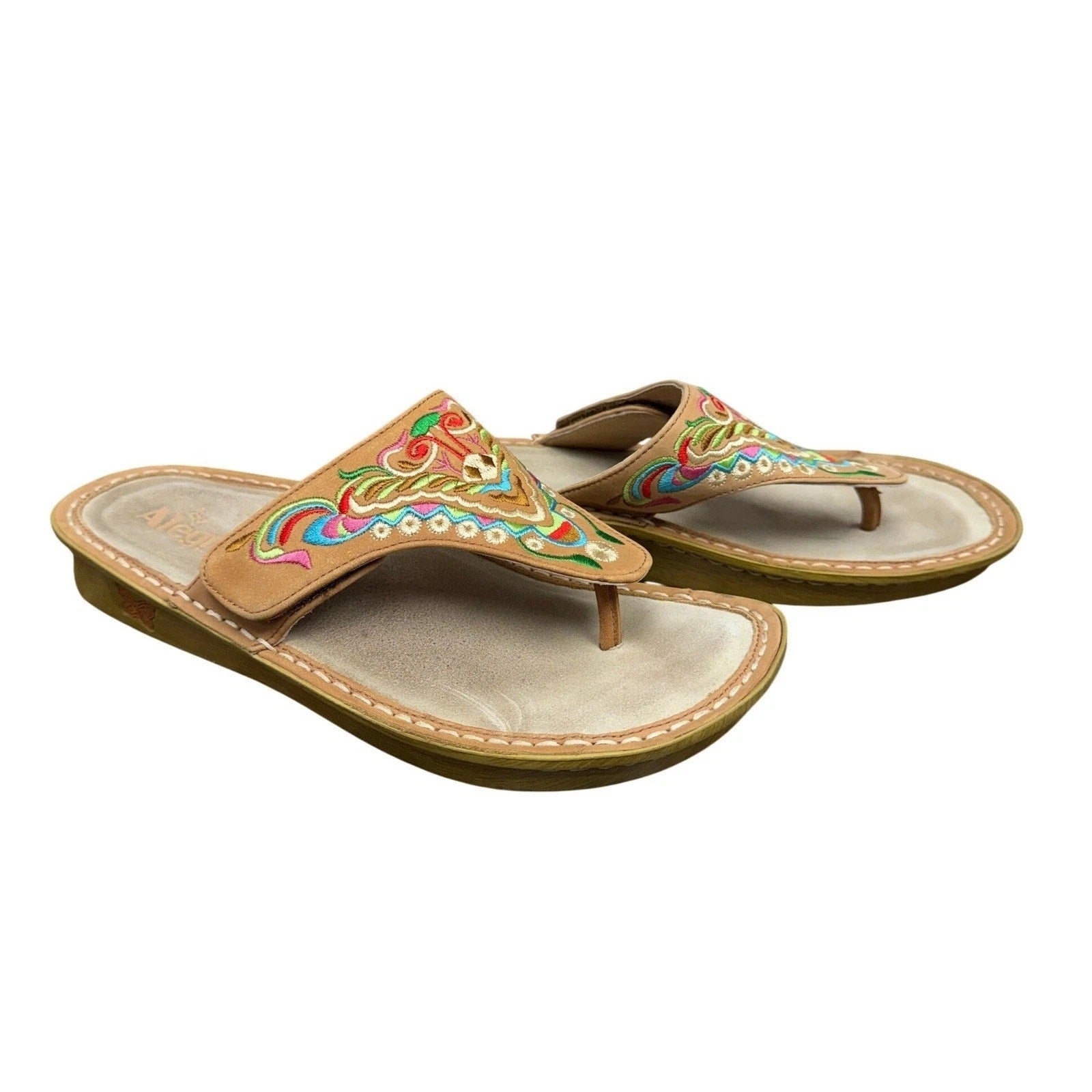 ALEGRIA Vanessa Chrysalis Cognac Women's Sandals Size 9.5