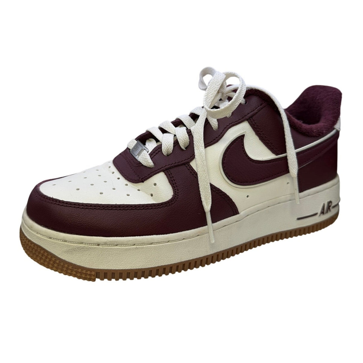 Nike Air Force 1 '07 LV8 SE Women's 8.5W Burgundy Red White Gum Casual Sneakers