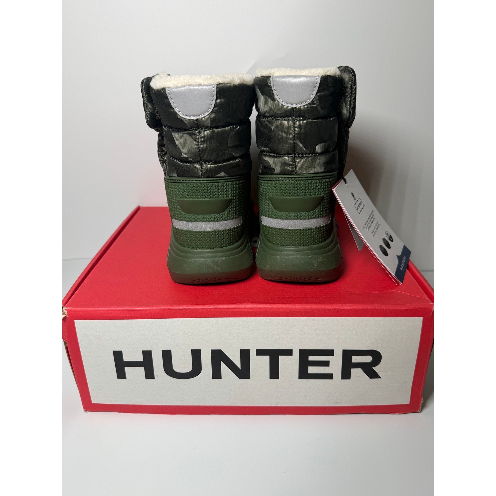 Hunter Intrepid Reflective Camo Snow Boots – Toddler Size 13