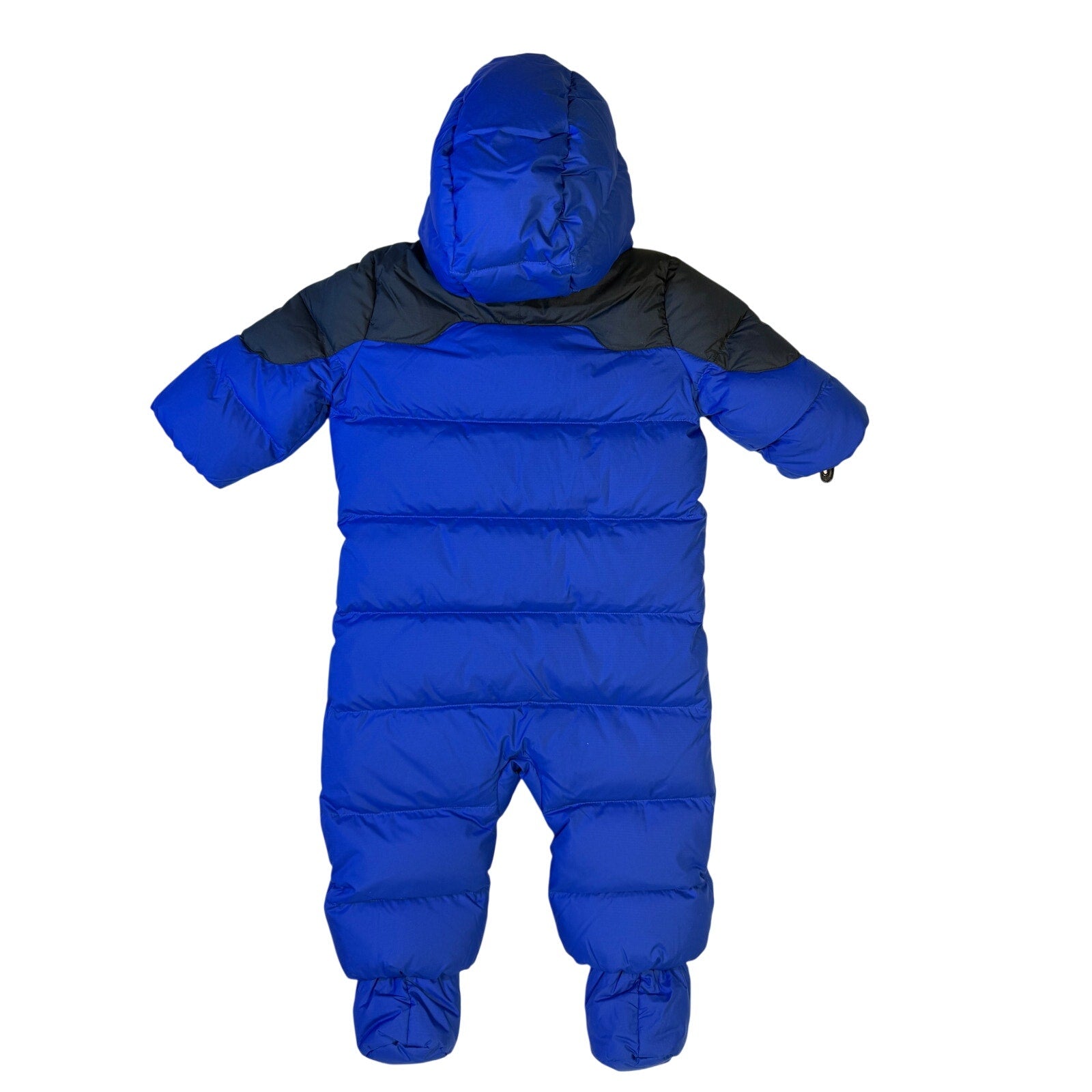 Polo Ralph Lauren Baby Down Snowsuit 9M Blue Hooded Bunting NWT