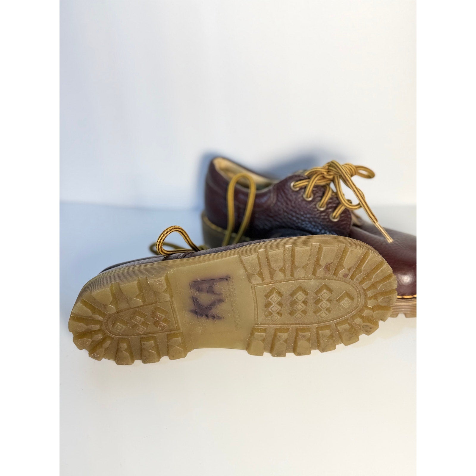 Dr. Martens Oxblood Leather 3-Eye Oxford Shoes, women's UK 7, featuring classic boots style and durable leather construction.