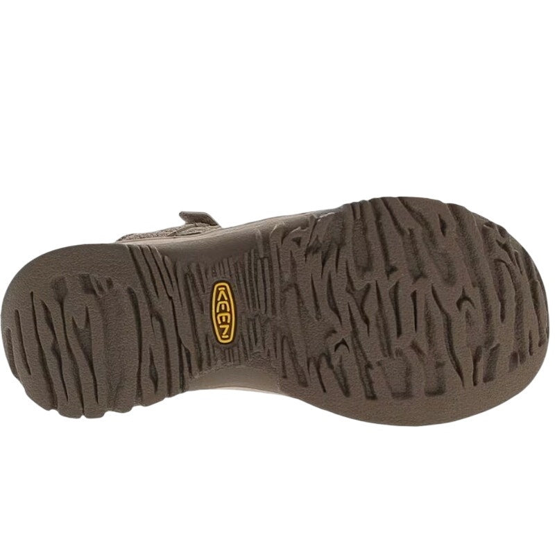 Keen Rose women's outdoor sandals in brindle and shiitake, US 10.5, new in box, featuring open-toe design and adjustable straps.