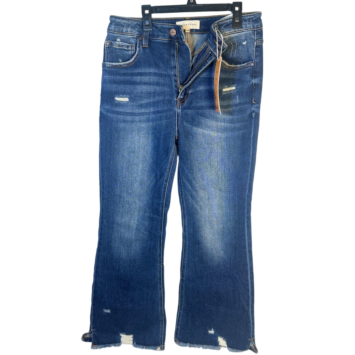 Risen Jeans Women’s Size 11/30 High-Rise Distressed Flare Jeans NWT