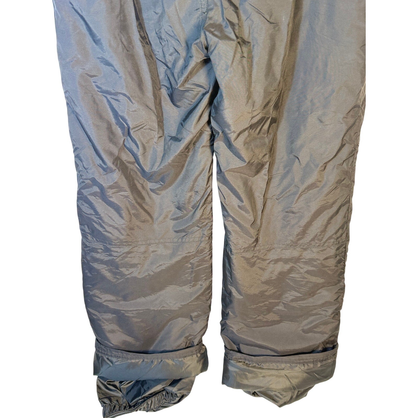 Black Outdoor Gear boys' snow ski pants, size S, insulated winter snow bib with waterproof material and adjustable straps.