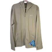 Helly Hansen Men’s Evolved Air Hooded Midlayer Jacket in terrazzo color, size XL, showing front view with hood and zipper.