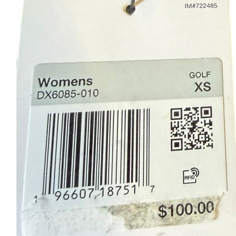 Nike Golf Women's Storm-FIT sleeveless full-zip vest in gray, lightweight and weather-resistant, size XS, front view.