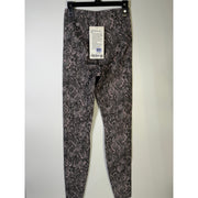 Lululemon Glow Up SHR Tight leggings in pink and black snakeskin print, size 4, 28-inch length, new with tags.